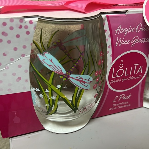 2 Pack Stemless Wine Glasses LOLITA - Picture 2 of 4